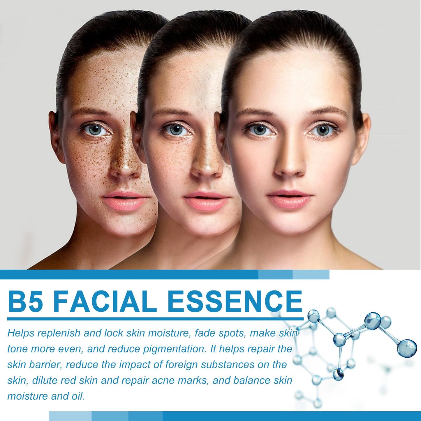 B5 Facial Essence for Spot-Lightening, Skin-Rejuvenating, Anti-Aging and Moisturizing - Skincare, Serums Lightweight Daily Nourishing Radiant